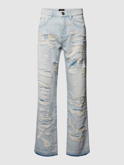 EIGHTYFIVE Straight Leg Jeans im Destroyed-Look Modell 'Full Destroyed' Jeansblau 1