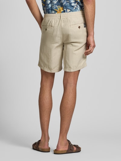 Superdry Regular Fit Leinenshorts mit Tunnelzug Modell 'Merchant' Sand 5