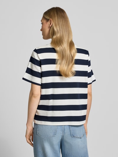 Tom Tailor Relaxed Fit T-Shirt aus reiner Baumwolle Marine 5