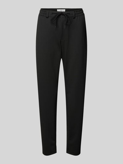 Brax Regular fit stoffen broek met tunnelkoord, model 'PHIL-K' Zwart - 2