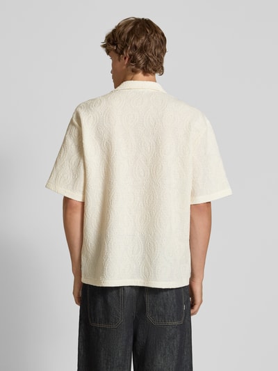 REVIEW Regular Fit Freizeithemd mit Brusttasche Offwhite 5