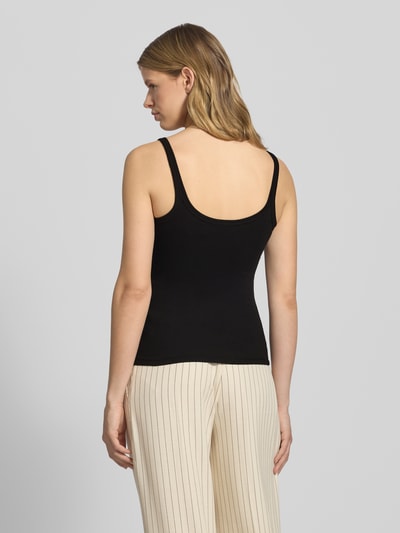 WEEKDAY Top met fijnrib Zwart - 5