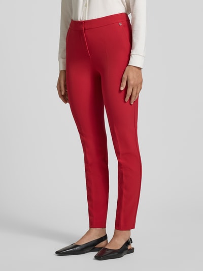 HUGO Slim fit broek met haakjessluiting, model 'HAGONIA-1' Rood - 4