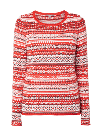 Montego Sweter w paski  Czerwony 2