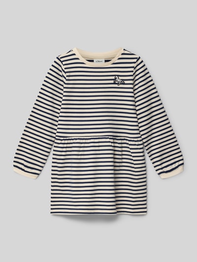 s.Oliver RED LABEL Regular fit sweatjurk van katoenmix Ecru - 1