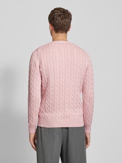 Gant Gebreide pullover met ronde hals Lichtroze - 5