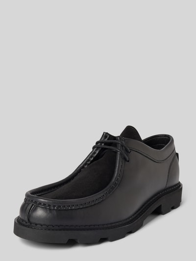 POMPEII BRAND Loafers aus echtem Leder Modell 'Latymer' Black 1