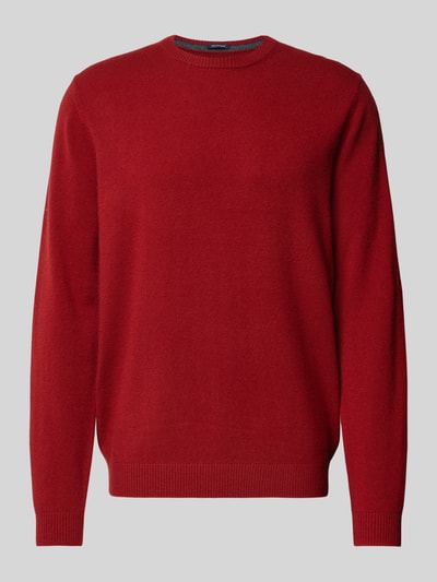 Christian Berg Men Gebreide pullover met ronde hals Roestrood gemêleerd - 2