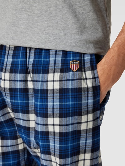 Gant Piżama z wyhaftowanym logo model ‘FLANNEL’ Ciemnoniebieski 3