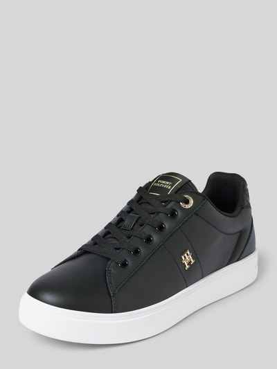 Tommy Hilfiger Ledersneaker mit Label-Applikation Modell 'ELEVATED ESSENT' Black 1