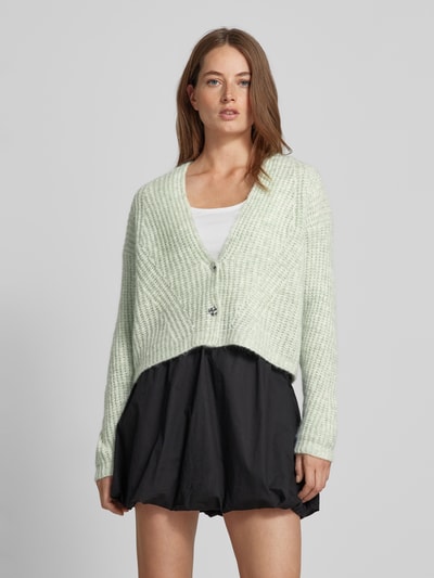 Someday Strickcardigan mit V-Ausschnitt Modell 'Triya' Mint 4