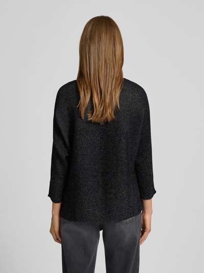 Tom Tailor Relaxed Fit Strickpullover aus Baumwoll-Mix BLACK 5