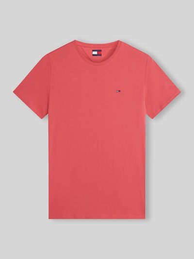 Tommy Jeans Regular Fit T-Shirt aus reiner Baumwolle Rot 2