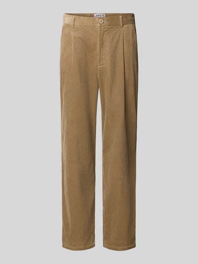 Jake*s Studio Men Relaxed Fit Cordhose aus reiner Baumwolle Modell 'MORTEN' Beige 1
