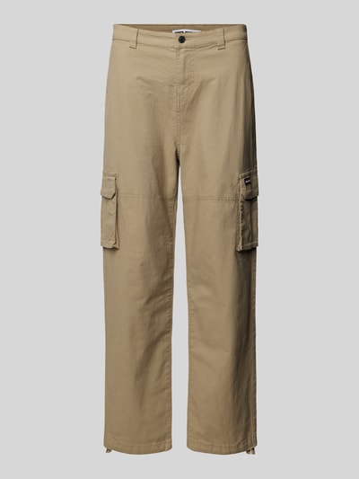 REVIEW Cargobroek met labeldetail Beige - 2