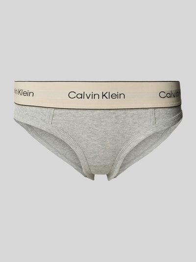 Calvin Klein Underwear Slip met logostitching, model 'Redefined' Lichtgrijs - 1