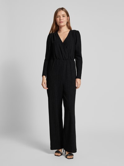 ICHI Jumpsuit mit Effektgarn Modell 'NAREEN' Black 4