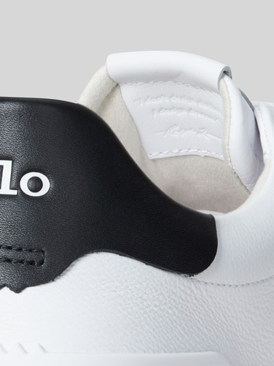 Polo Ralph Lauren Sneaker Low aus Rindsnappa mit Logo-Detail Weiss 5