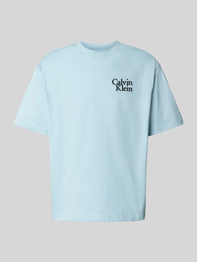 Calvin Klein Jeans T-shirt z wyhaftowanym logo Jasnoniebieski 2