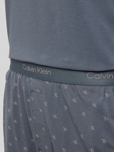 Calvin Klein Underwear Piżama z elastycznym pasem Jeansowy niebieski 2