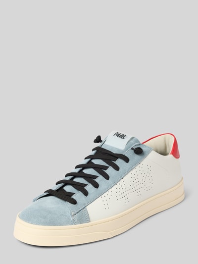 P448 Sneaker mit Label-Badge Modell 'JACK' Hellblau 1