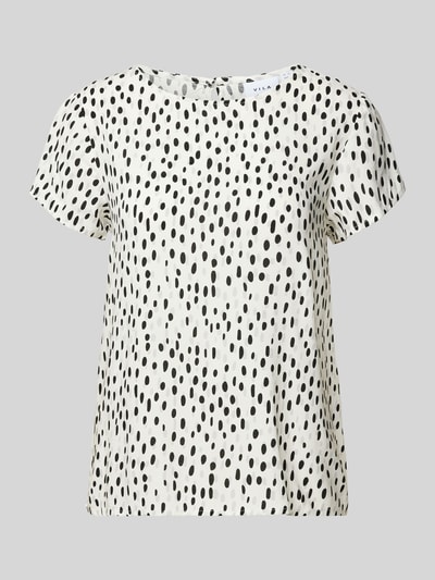 Vila Blouseshirt met all-over motief, model 'paya' Offwhite - 2