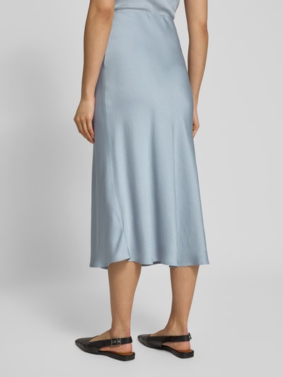 Drykorn Midirok van satijn met elastische band, model 'URA' Lichtblauw - 5