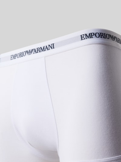 Emporio Armani Trunks im 3er-Pack mit Logo-Bund Weiss 2