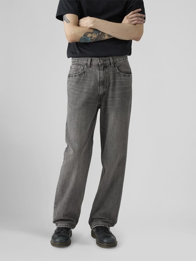 Levi's® Jeansy o kroju straight fit z czystej bawełny model '565™' Ciemnoszary 2