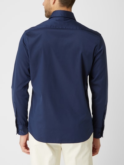 Eterna Zakelijk regular fit overhemd van twill Marineblauw - 5