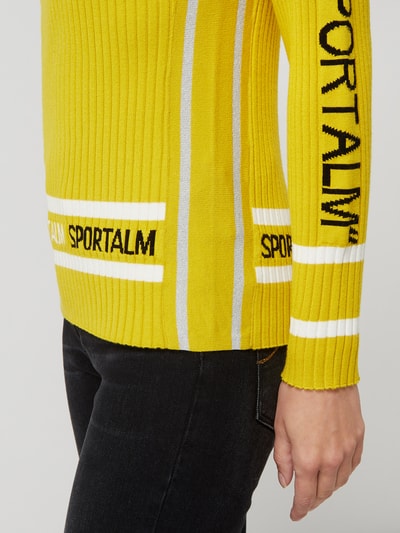 Sportalm Pullover mit Logo-Details  Gelb 3