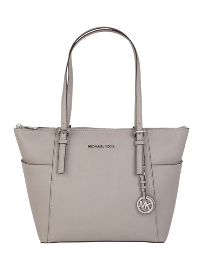 MICHAEL Michael Kors Shopper aus Saffianoleder Mittelgrau 1