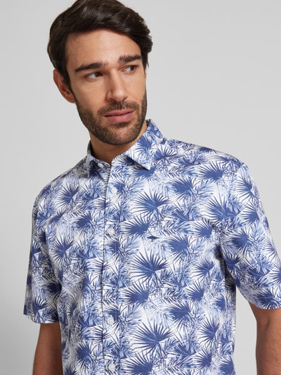 Fynch-Hatton Regular Fit Freizeithemd mit 1/2-Arm Marine 3