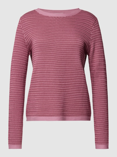 Tom Tailor Strickpullover mit Strukturmuster Rose 2