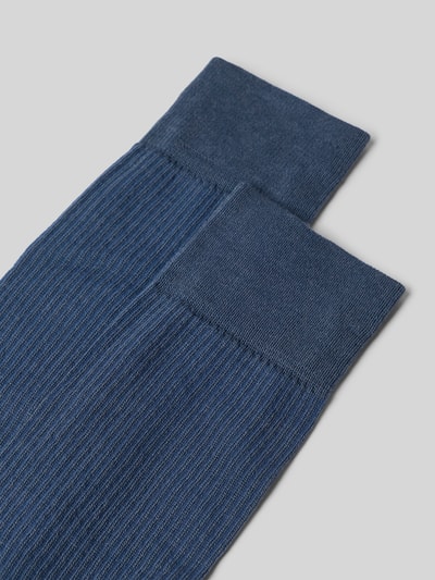 Produktfoto, Socken aus Woll-Mix im 2er-Pack von BOSS in Dunkelblau mit feiner Rippstruktur, Herren Socken von BOSS