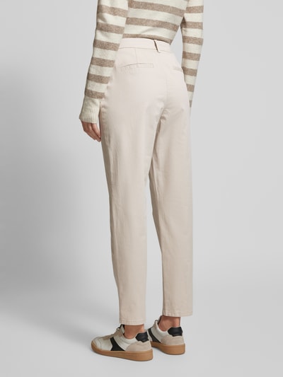 Vero Moda Tapered leg chino met knoop in hoornlook, model 'CHRISTY' Beige - 5