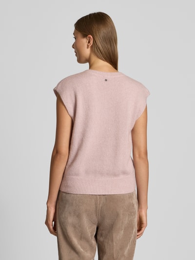 BOSS Orange Relaxed Fit Strickweste mit Woll-Alpaka-Anteil Modell 'FOLDERIO' Rosa 5
