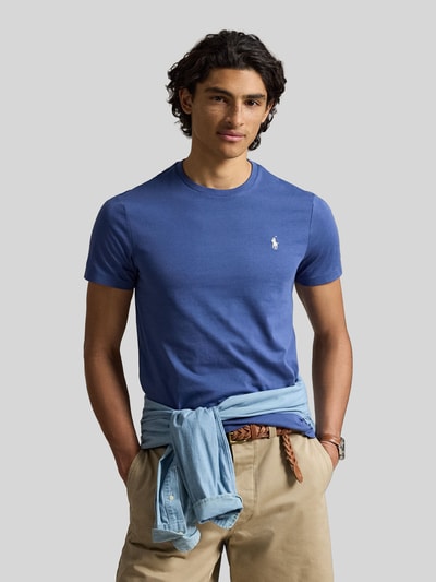 Polo Ralph Lauren Regular Fit T-Shirt aus reiner Baumwolle Blau 4