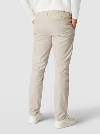 Profuomo Chino met paspelzakken Beige - 5