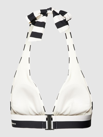Marc O'Polo Bikinitop met streepmotief, model 'Classic' Zwart - 3