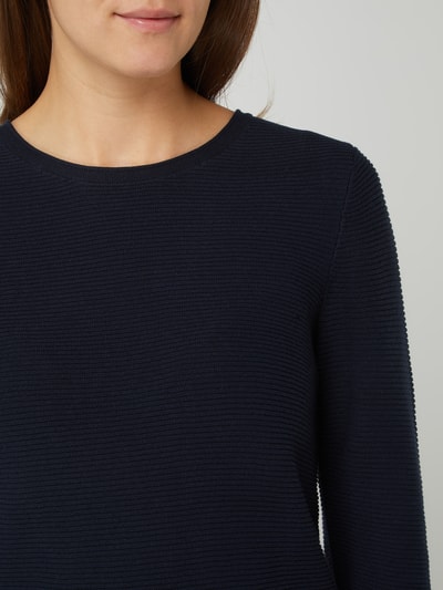 Tom Tailor Pullover van katoen  Marineblauw - 3