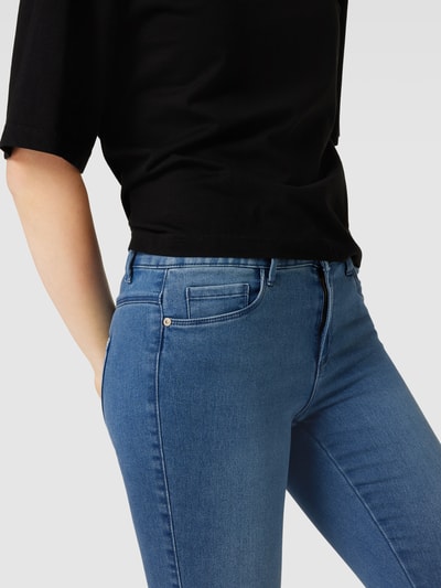 Only Skinny fit jeans met mid rise en stretch Jeansblauw - 3