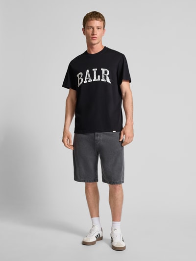 Balr. T-Shirt mit Logo und Rundhalsausschnitt Black 1