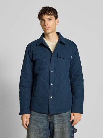 Pepe Jeans Regular Fit Hemdjacke aus Baumwoll-Mix Modell 'QUILTED WORKSHIRT' Marine 4