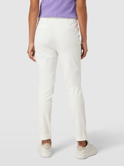 D´Etoiles Casiope Spodnie materiałowe z materiałowym paskiem model ‘Antigua’ Biały 5