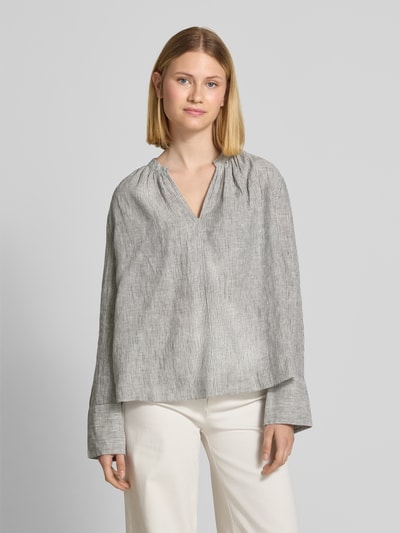 Tommy Hilfiger Relaxed Fit Bluse aus reinem Leinen Marine 4