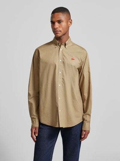 Forét Vrijetijdsoverhemd met knoopsluiting Kaki - 4