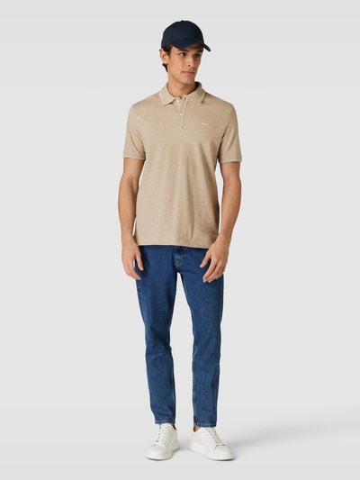 Paul & Shark Poloshirt in gemêleerde look Beige - 1