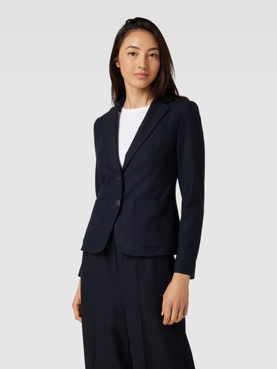 BOSS Black Women Blazer met 2-knoopssluiting, model 'Jonalahra' Marineblauw - 4