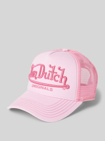 Von Dutch Trucker-pet met labelstitching, model 'RIVERSIDE' Felroze - 1